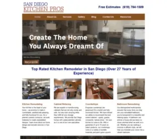 Sandiegokitchenpros.com(Kitchen Remodeling in San Diego) Screenshot