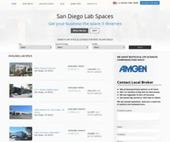 Sandiegolabspaces.com(Lab Spaces in San Diego) Screenshot