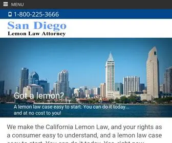 Sandiegolemonlawattorney.com(San Diego Lemon Law Attorney) Screenshot