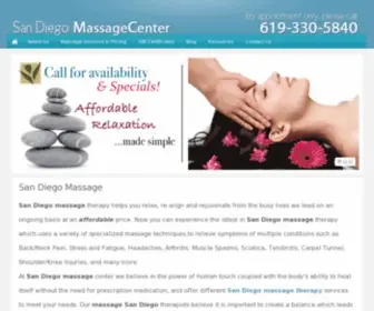 Sandiegomassagecenter.com(San Diego massage) Screenshot