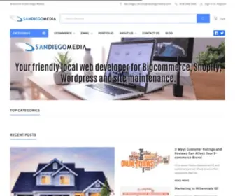 Sandiegomedia.com(ECommerce Solution Software from San Diego Media) Screenshot
