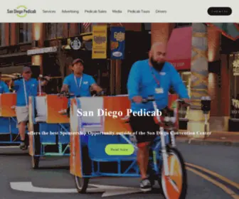 Sandiegopedicab.com(San Diego Pedicab Advertising Services) Screenshot