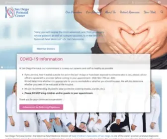 Sandiegoperinatal.com(Prenatal Diagnostics and Treatment) Screenshot