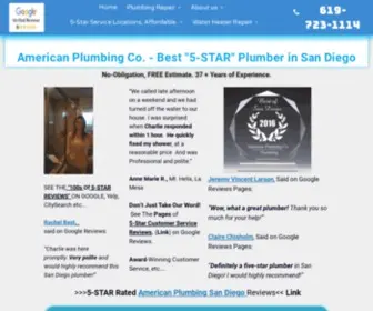 Sandiegoplumberonline.com(San Diego Plumber) Screenshot