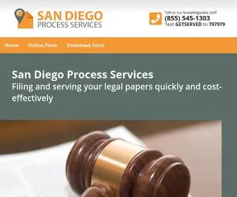 Sandiegoprocessservices.com(San Diego Process Services) Screenshot