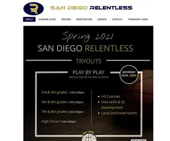 Sandiegorelentless.org(San Diego Relentless) Screenshot