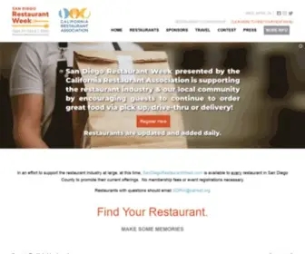 Sandiegorestaurantweek.com(San Diego Restaurant Week) Screenshot