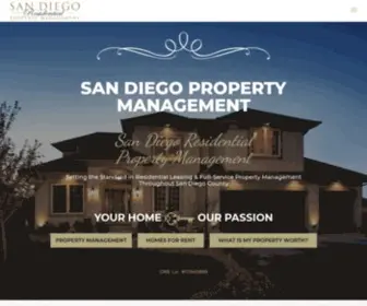 Sandiegorpm.com(Premier Property Management In San Diego County) Screenshot