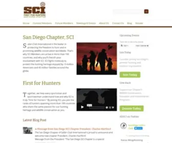 Sandiegosci.org(San Diego Safari Club International) Screenshot