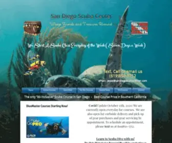Sandiegoscubacenter.com(Beginning) Screenshot