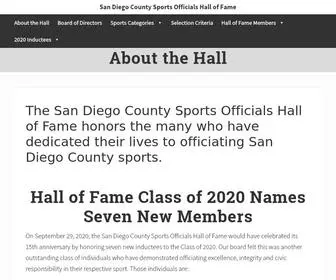 Sandiegosportsofficialshof.com(San Diego County Sports Officials Hall of Fame) Screenshot