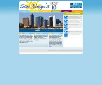 Sandiegostop10.com(San Diego's Top 10) Screenshot