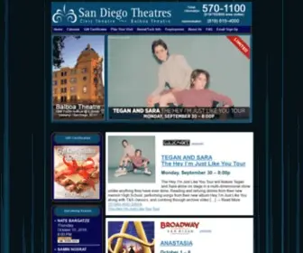 Sandiegotheatres.org(San Diego Theatres) Screenshot