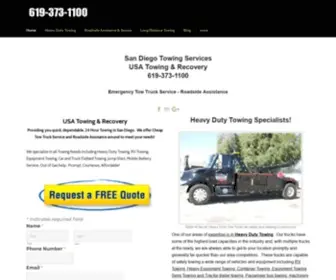 Sandiegotowingservice.com(San Diego Towing Service & Roadside Assistance) Screenshot
