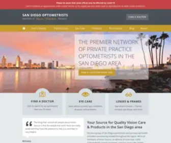 Sandiegovision.com(San Diego Independent Doctors of Optometry) Screenshot