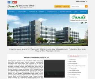 Sandielectric.com(Solar Pumping Inverter Manufacturer) Screenshot