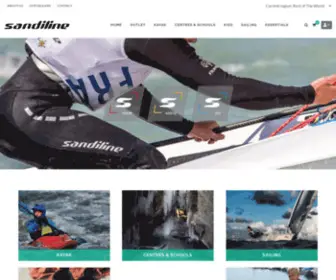 Sandiline.com(Sailing gear) Screenshot