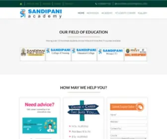 Sandipanigroup.org(Sandipani Academy) Screenshot