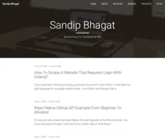 Sandipbgt.com(Sandip Bhagat) Screenshot