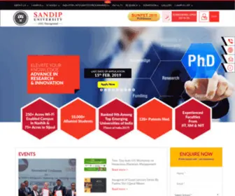 Sandipuniversity.com(Sandip university top leading university in nashik) Screenshot