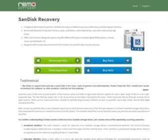 Sandisk-Recovery.com(SanDisk Recovery Software to Recover Deleted & Lost Data from SanDisk Storage Drives) Screenshot