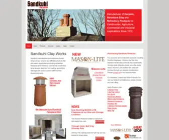 Sandkuhl.com(Clay Flue Liners) Screenshot