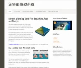 Sandlessbeachmats.com(Sandless Beach Mats) Screenshot