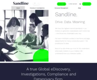 SandlineGlobal.com(Sandline eDiscovery) Screenshot