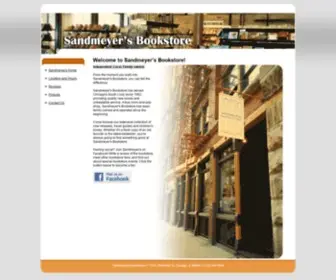 SandmeyersbookStore.com(Sandmeyer's Home) Screenshot