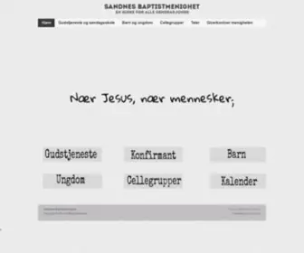 Sandnesbaptist.no(Hjemmesiden) Screenshot
