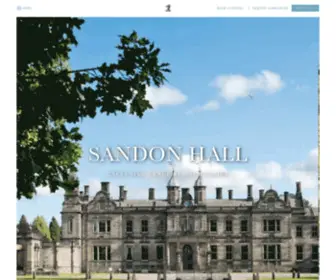 Sandonhall.co.uk(Sandon Hall) Screenshot