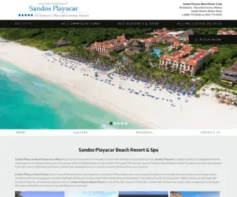 Sandosplayacarresort.com(Sandos Hotels) Screenshot