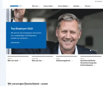 Sandoz.de(Sandoz Deutschland) Screenshot