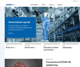 Sandoz.dk(Sandoz Danmark) Screenshot