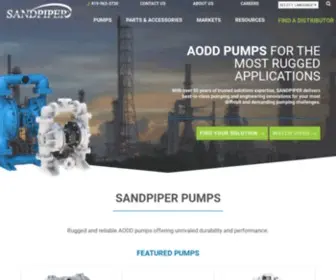 Sandpiperpump.com(Leading AODD Pump Manufacturer) Screenshot