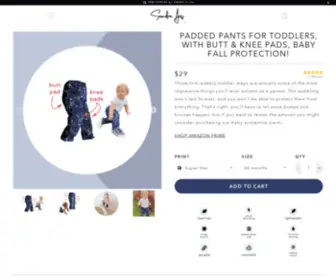 Sandraaris.com(Baby Pants with Knee Pads) Screenshot