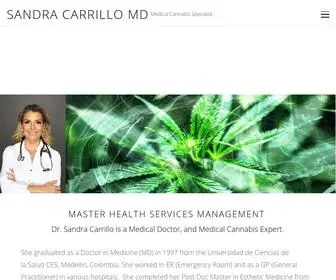 Sandracarrillomd.com(Medical Cannabis Specialist) Screenshot