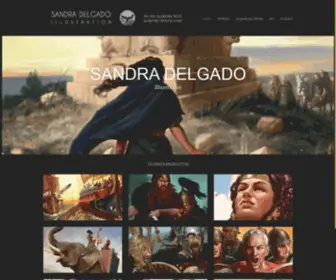 Sandradelgado.com(Web de la pintora e ilustradora Sandra Delgado) Screenshot