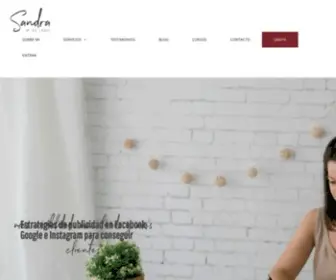 Sandramdelamo.com(Home) Screenshot