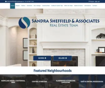 Sandrasheffield.com(Homes For Sale) Screenshot