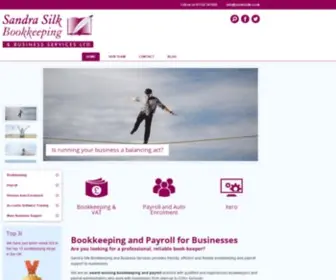 Sandrasilk.co.uk(Sandra Silk Bookkeeping & Payroll Services) Screenshot