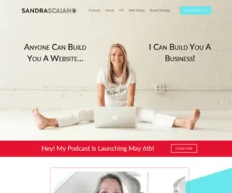 Sandrasky.com(Web Design for Women) Screenshot