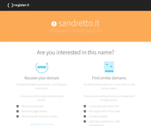 Sandretto.it(ROMI ITALIA S.r.l) Screenshot