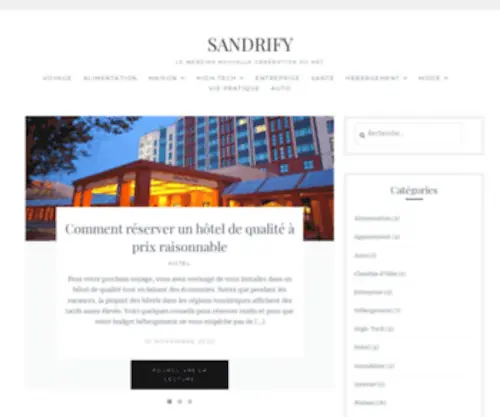 Sandrify.com(Le webzine nouvelle génération du Net) Screenshot