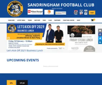 Sandringhamfc.com.au(Sandringham Football Club) Screenshot