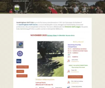 SandringhamGolfclub.org.au(Sandringham Golf Club) Screenshot