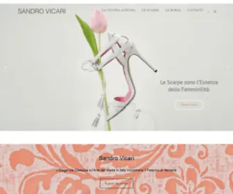 Sandrovicari.it(SANDRO VICARI SPA) Screenshot