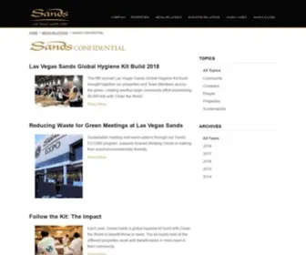 Sandsconfidential.com(Las Vegas Sands Corporation) Screenshot