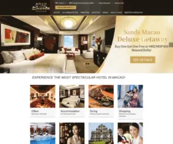 Sandsmacao.com(Macao Hotel) Screenshot