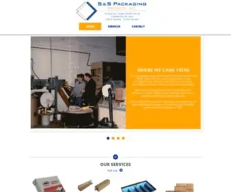 Sandspackaging.com(Corrugated boxes and packaging in Erie) Screenshot